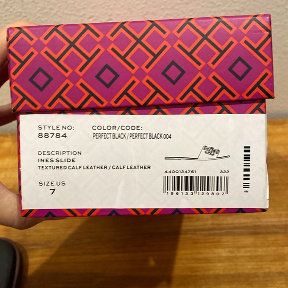 NWB Tory Burch Ines Slide Size 7 - Picture 7 of 8